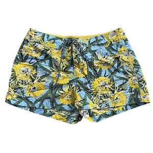 Patagonia Womens Pataloha Board Shorts Yellow Floral Print Size 6